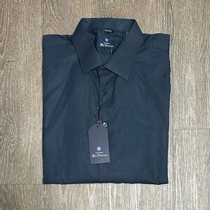 The Original Ben Sherman navy Basket Weave Mens Button up shirt Size XL X-Large